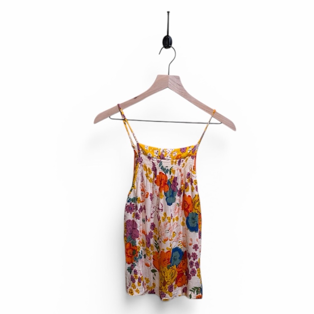 Anthropologie Size Small Multi Floral Smocked Cami